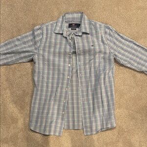 Vineyard Vines Button Down Whale Shirt Kids Boys XL